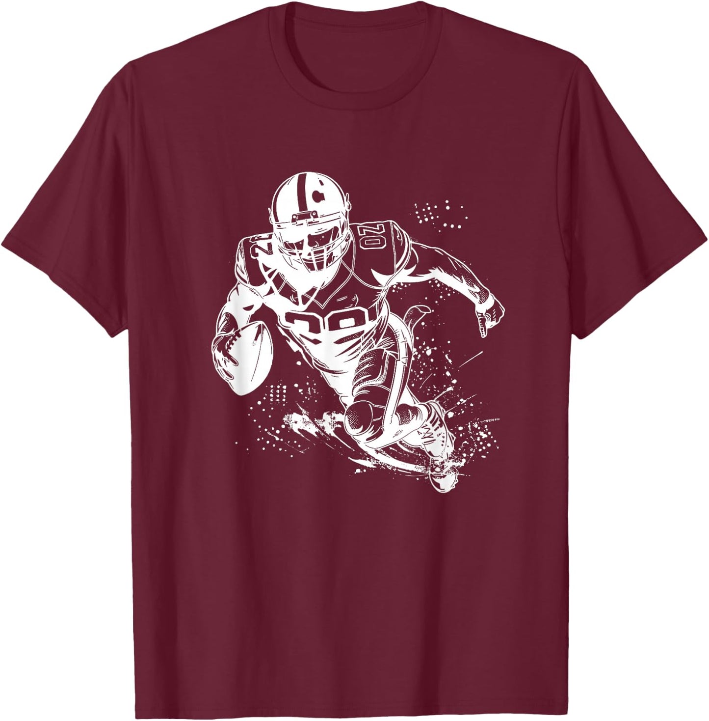 Football Player T-Shirt - T-Shirt | Maroon