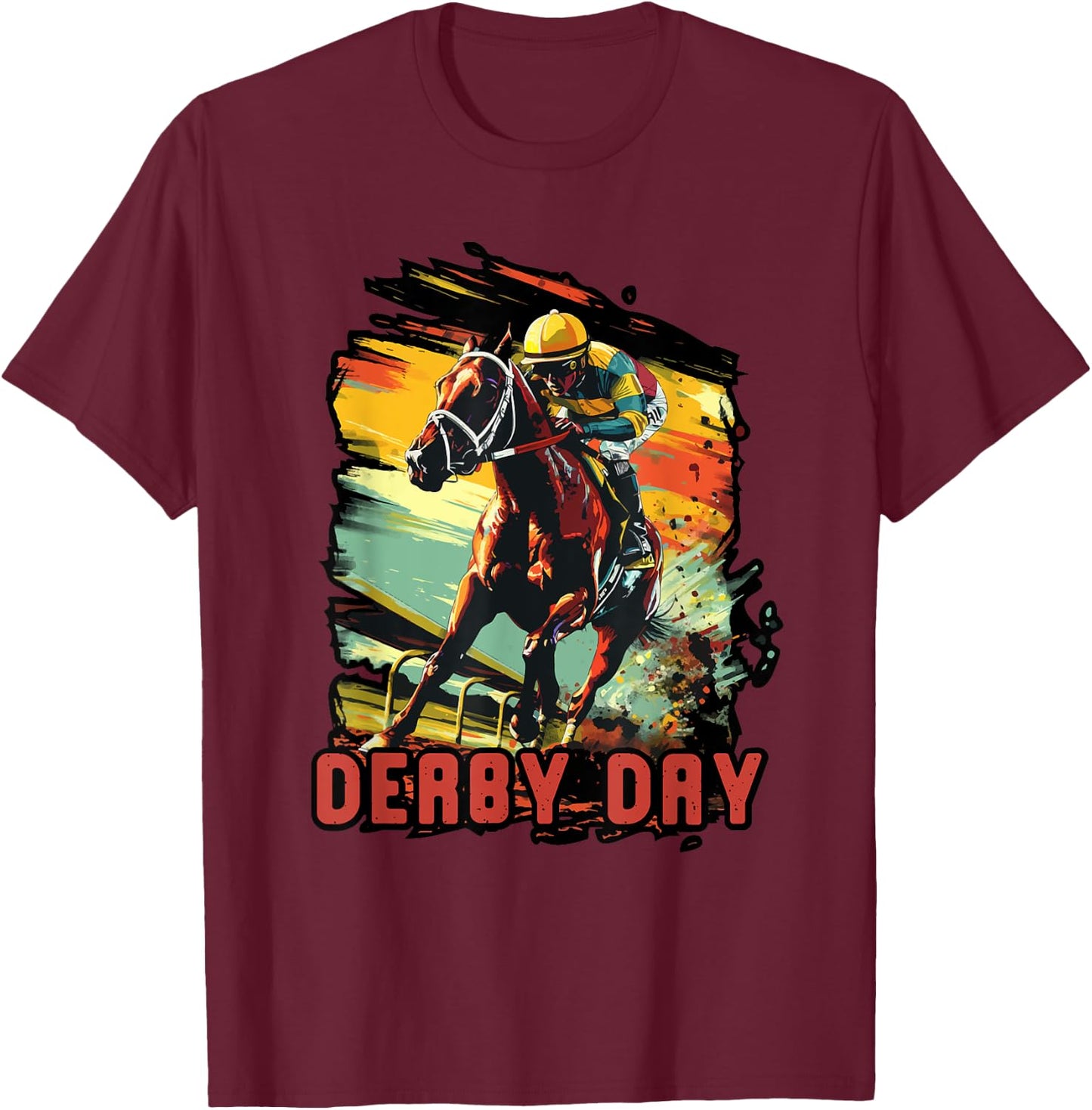Elegant derby racing day KY Horse Racing Spectacle T-Shirt - T-Shirt | Maroon