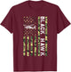Patriotic USA Flag Military Helicopter UH-60 Black Hawk T-Shirt - T-Shirt | Maroon