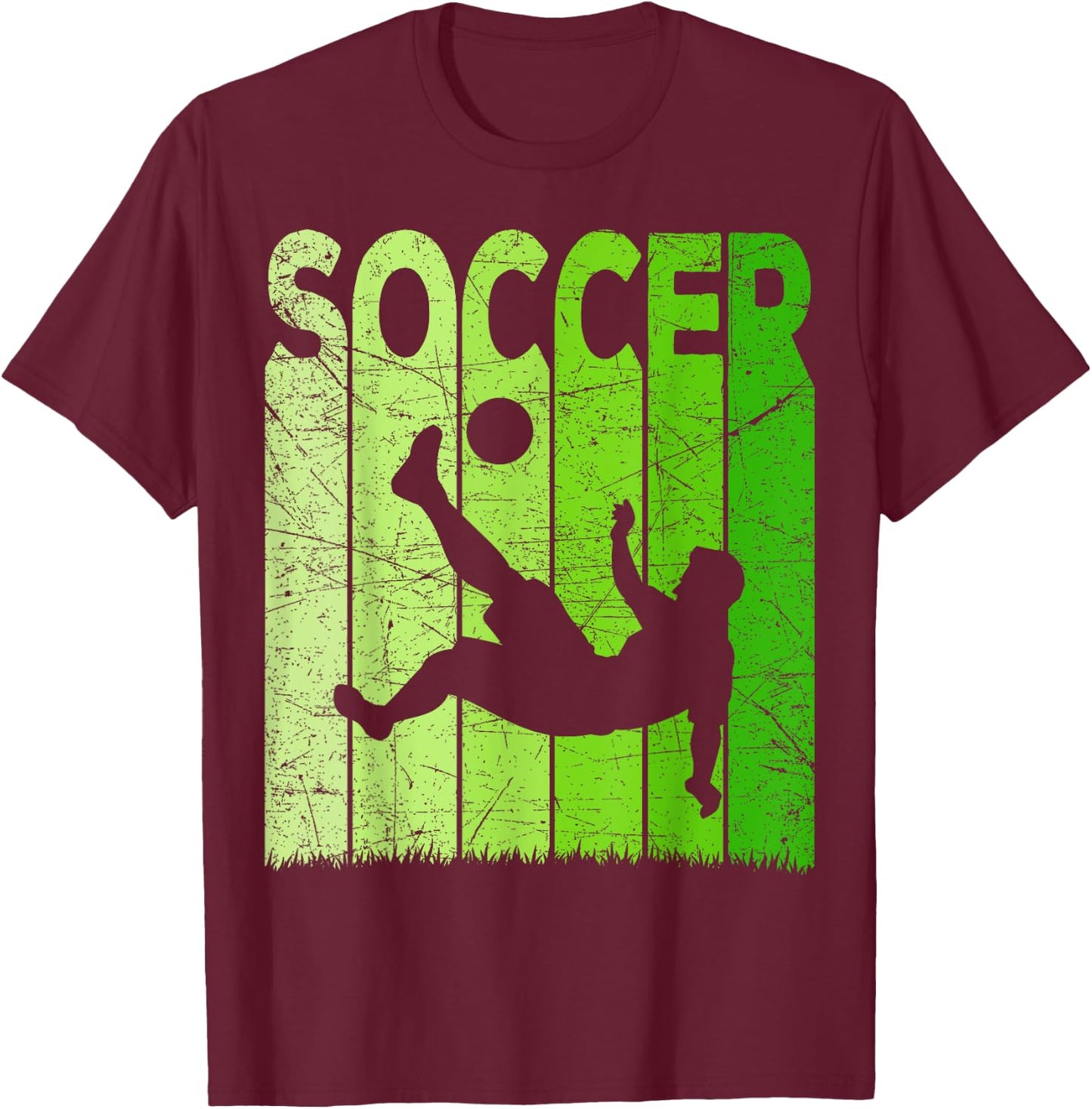 Soccer Vintage Soccer Player Retro Soccer Lover T-Shirt - T-Shirt | Maroon