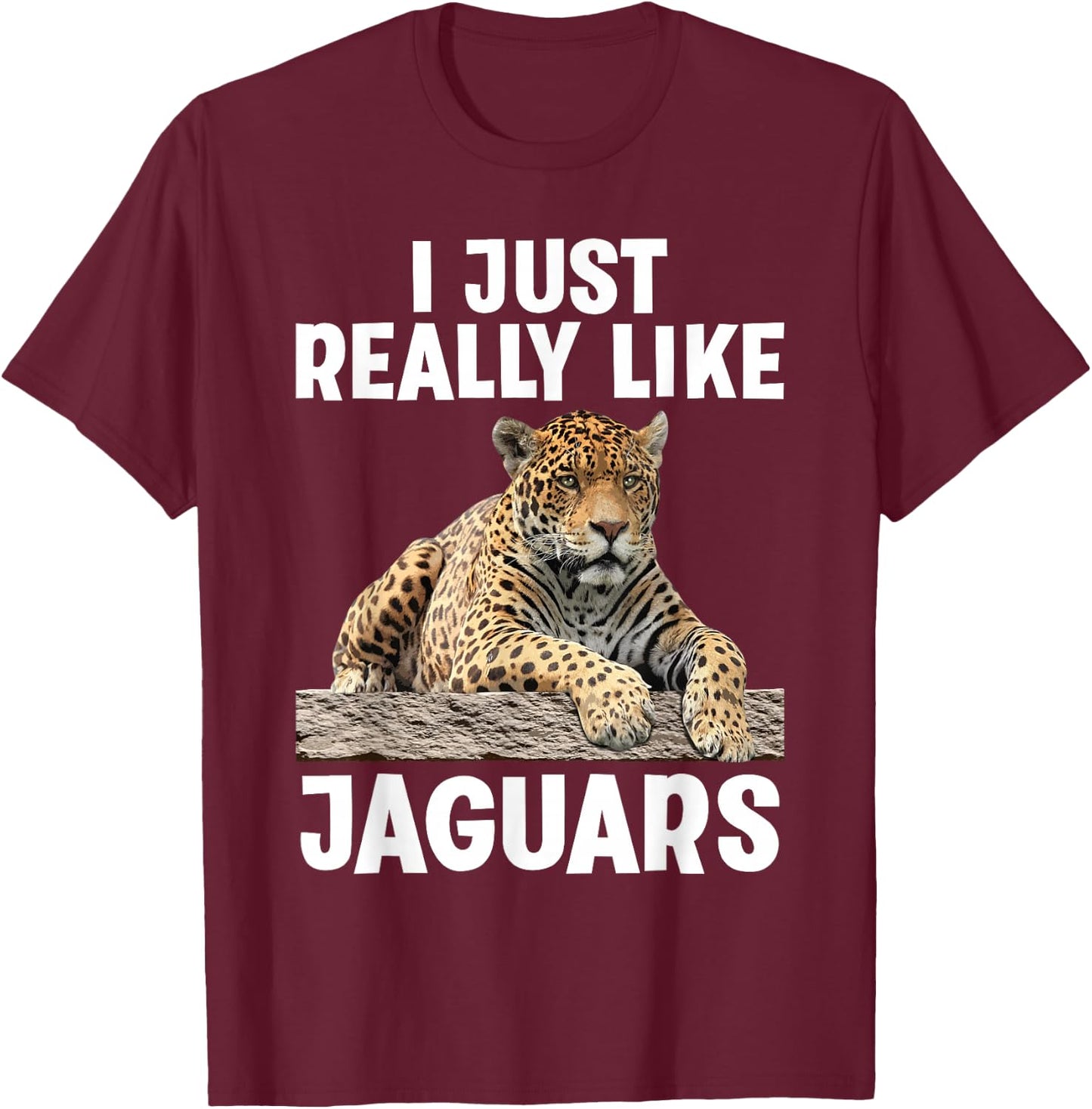 Cool Jaguar Design Women Kids Zoo Cheetah Jaguar T-Shirt - T-Shirt | Maroon