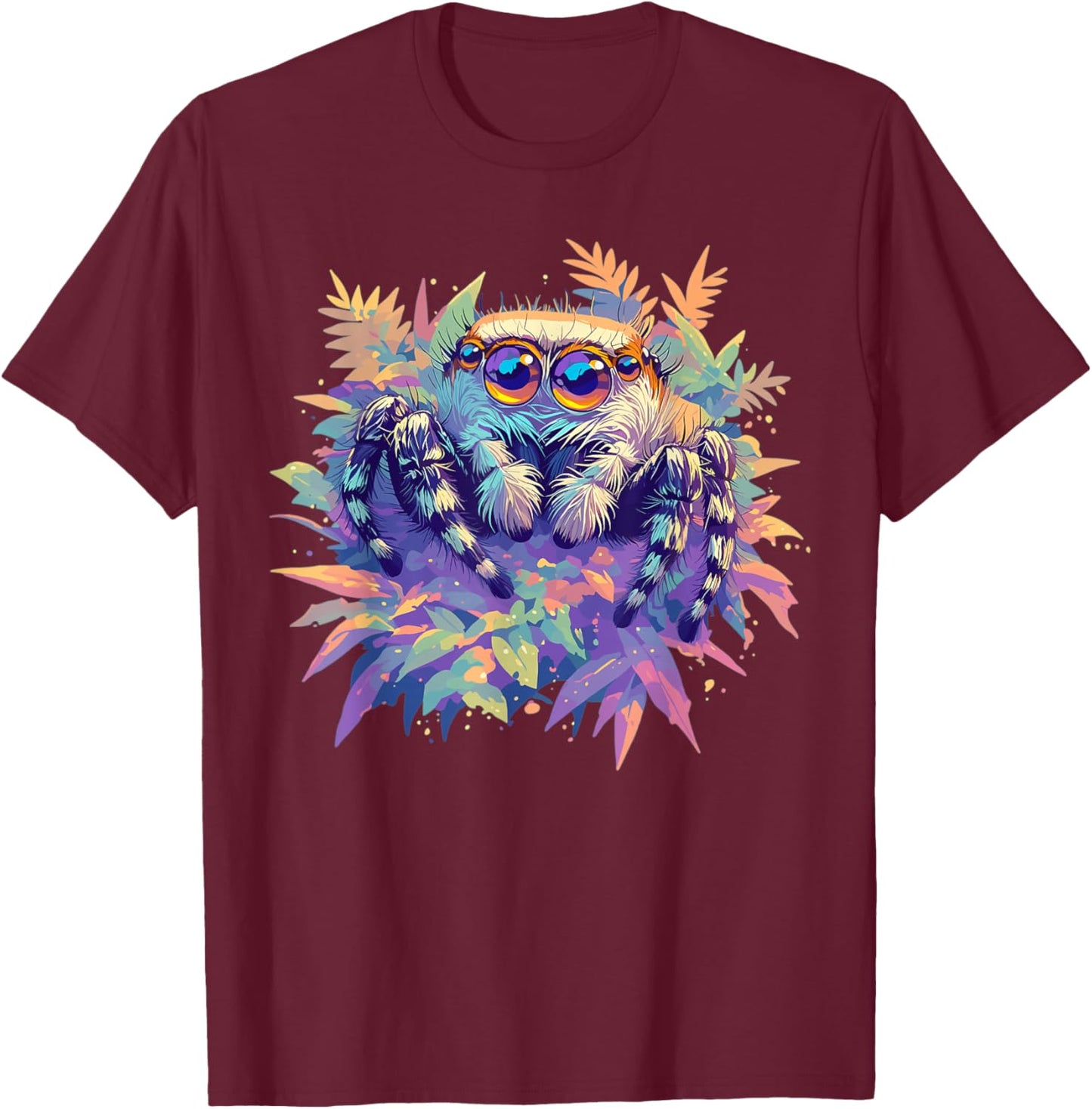 Jumping Spiders Jumping Spider T-Shirt - T-Shirt | Maroon