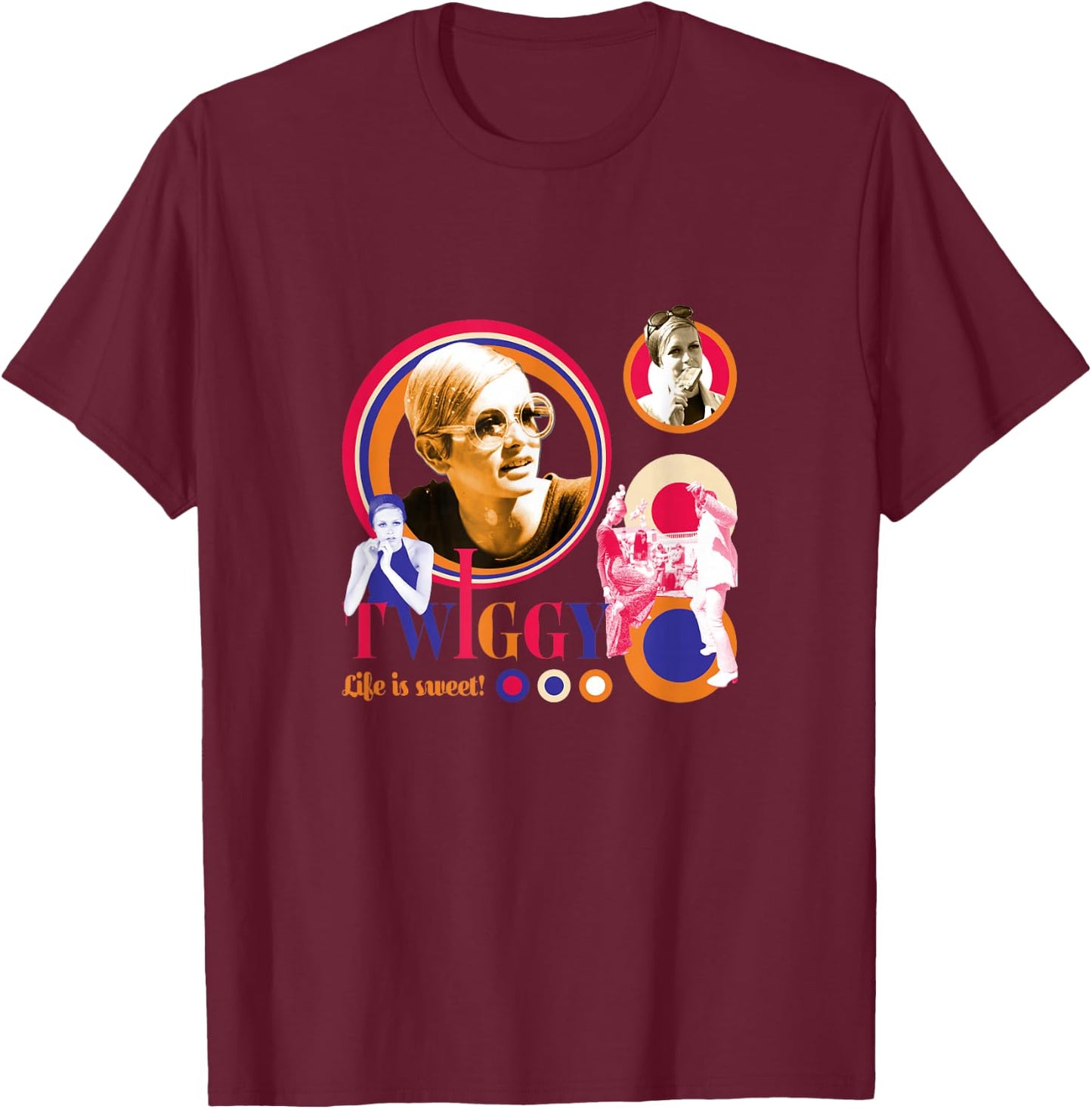 Twiggy_003 T-Shirt - T-Shirt | Maroon