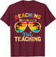 Beaching Not Teaching Teacher Mode Off Summer Vacay T-Shirt - T-Shirt | Maroon