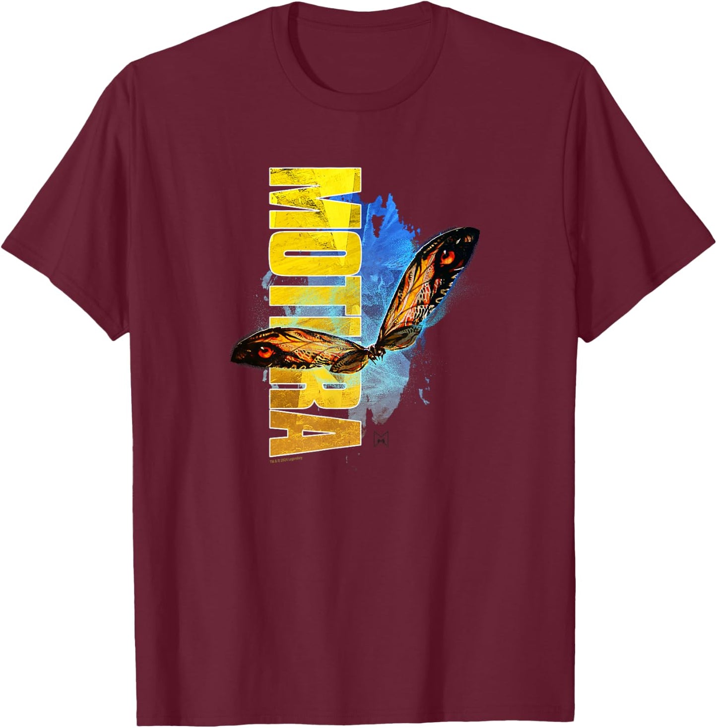 Monsterverse Mothra - Officially Licensed T-Shirt - T-Shirt | Maroon