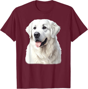 Kuvasz Dog T-Shirt - T-Shirt | Maroon