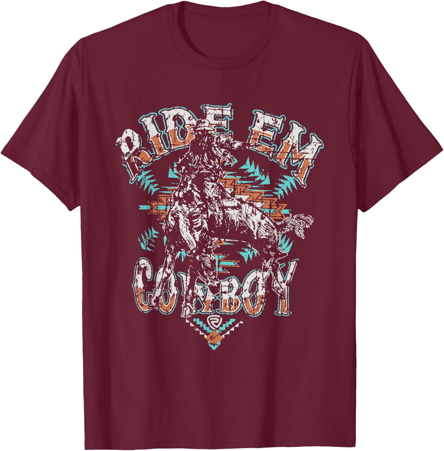 Ride Em Cowboy | Ride 'em Cowboy T-Shirt - T-Shirt | Maroon