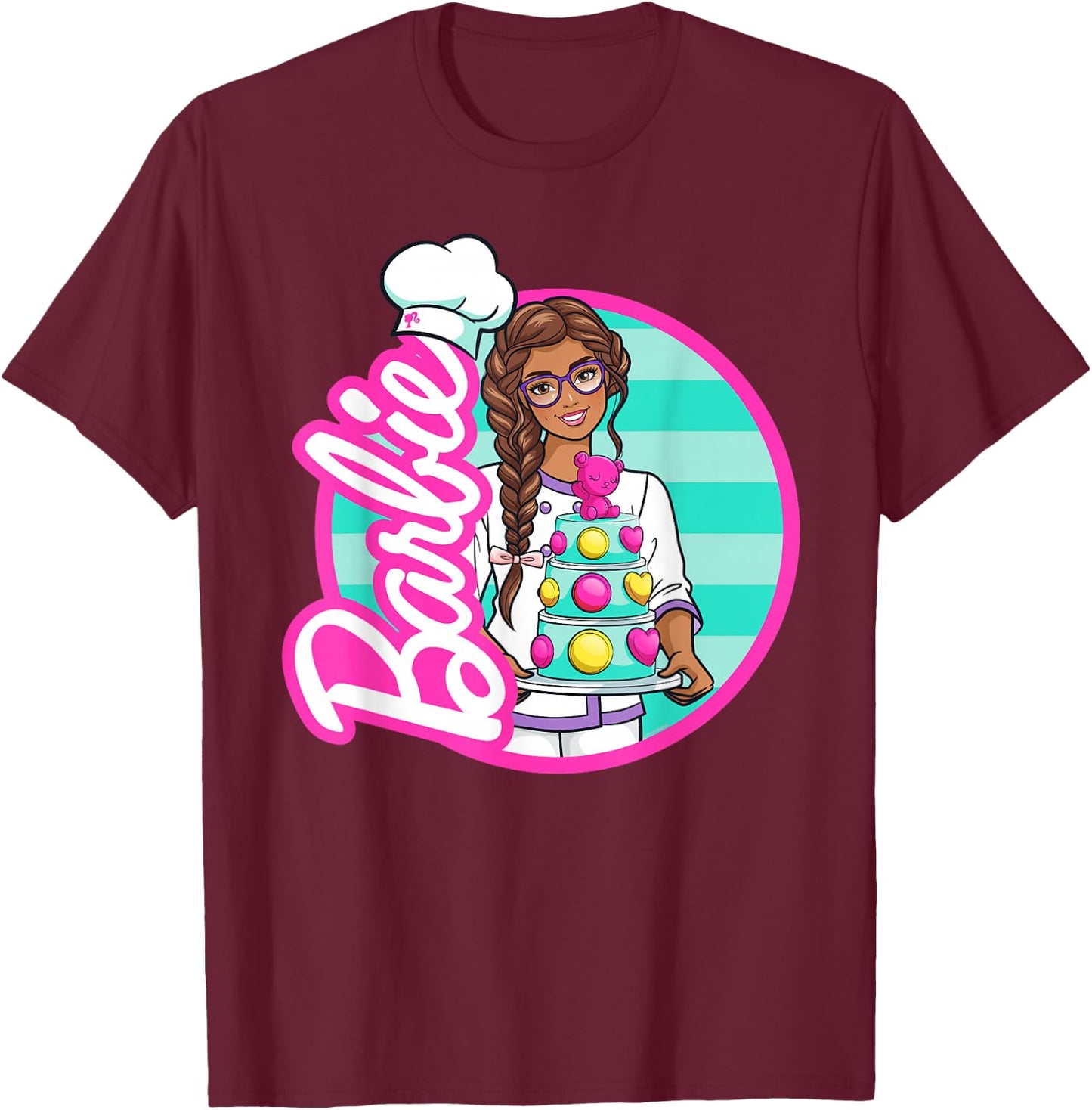 Barbie - Dessert Delight Pastry Chef T-Shirt - T-Shirt | Maroon