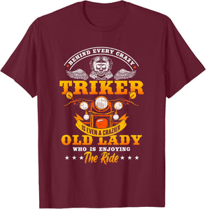 Triker and Gift Trike Grandma and Grandpa Small T-Shirt - T-Shirt | Maroon