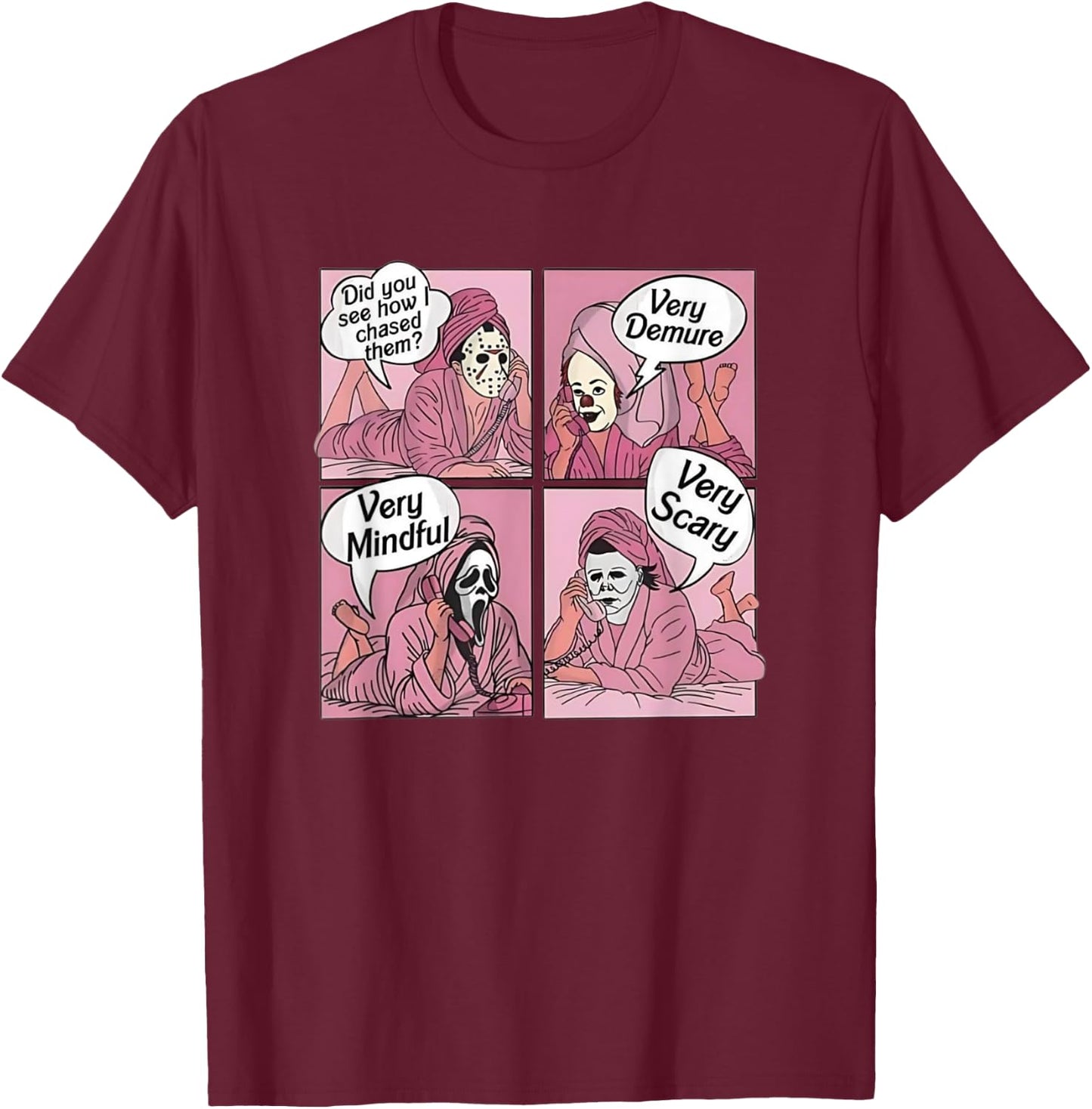 Funny Very Demure Very Mindful Gen Z Trend Quote Party Gifts T-Shirt - T-Shirt | Maroon