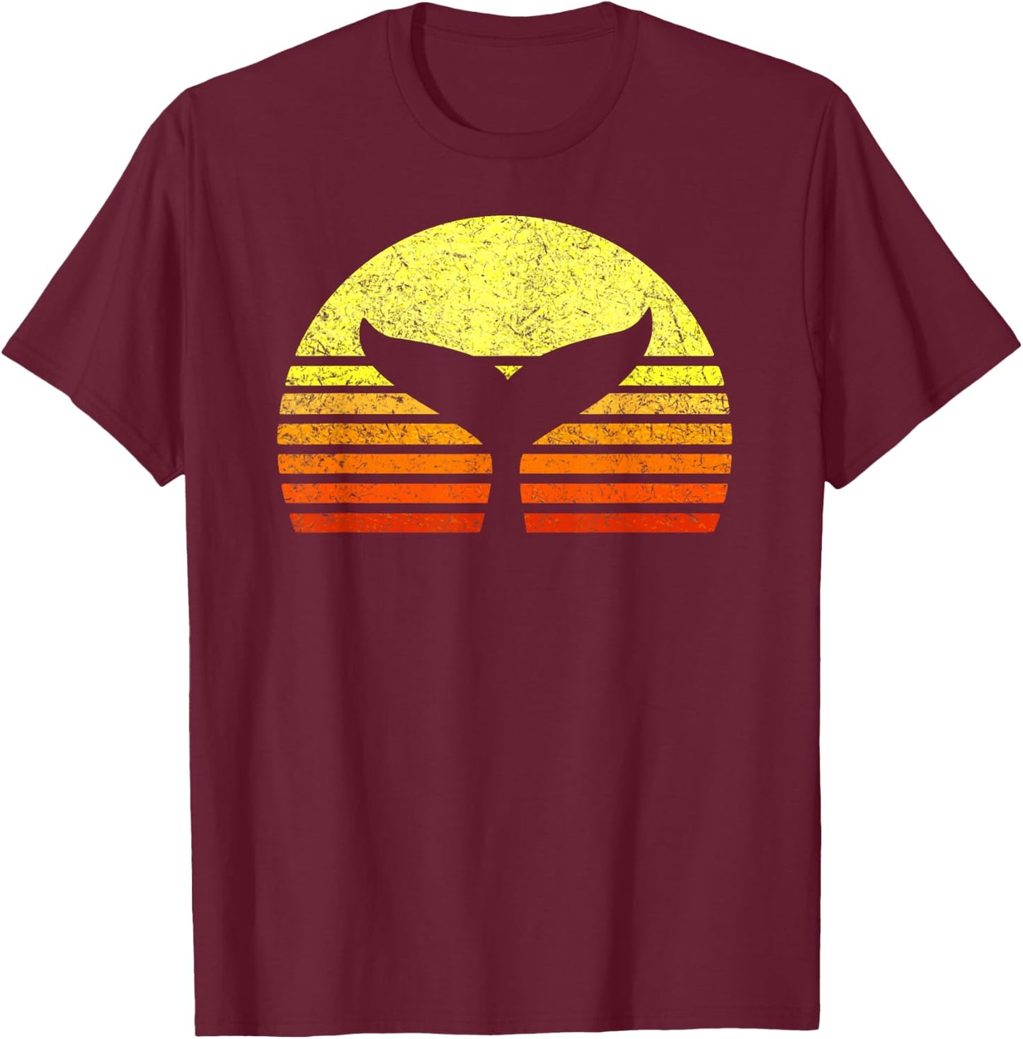 Save the Whales Nautical Ocean Killer Whale Sea Conservation T-Shirt - T-Shirt | Maroon
