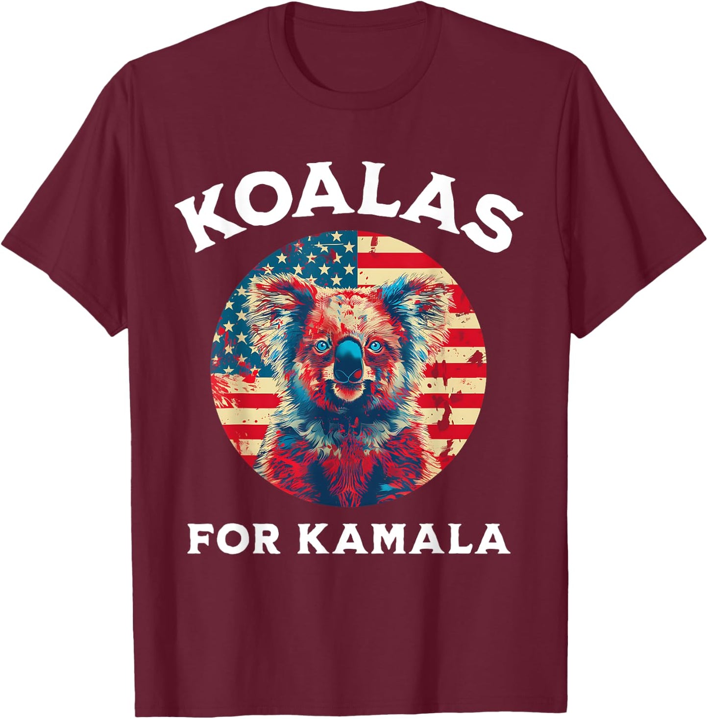 Kamala Harris - President 2024 Koalas for Kamala T-Shirt - T-Shirt | Maroon