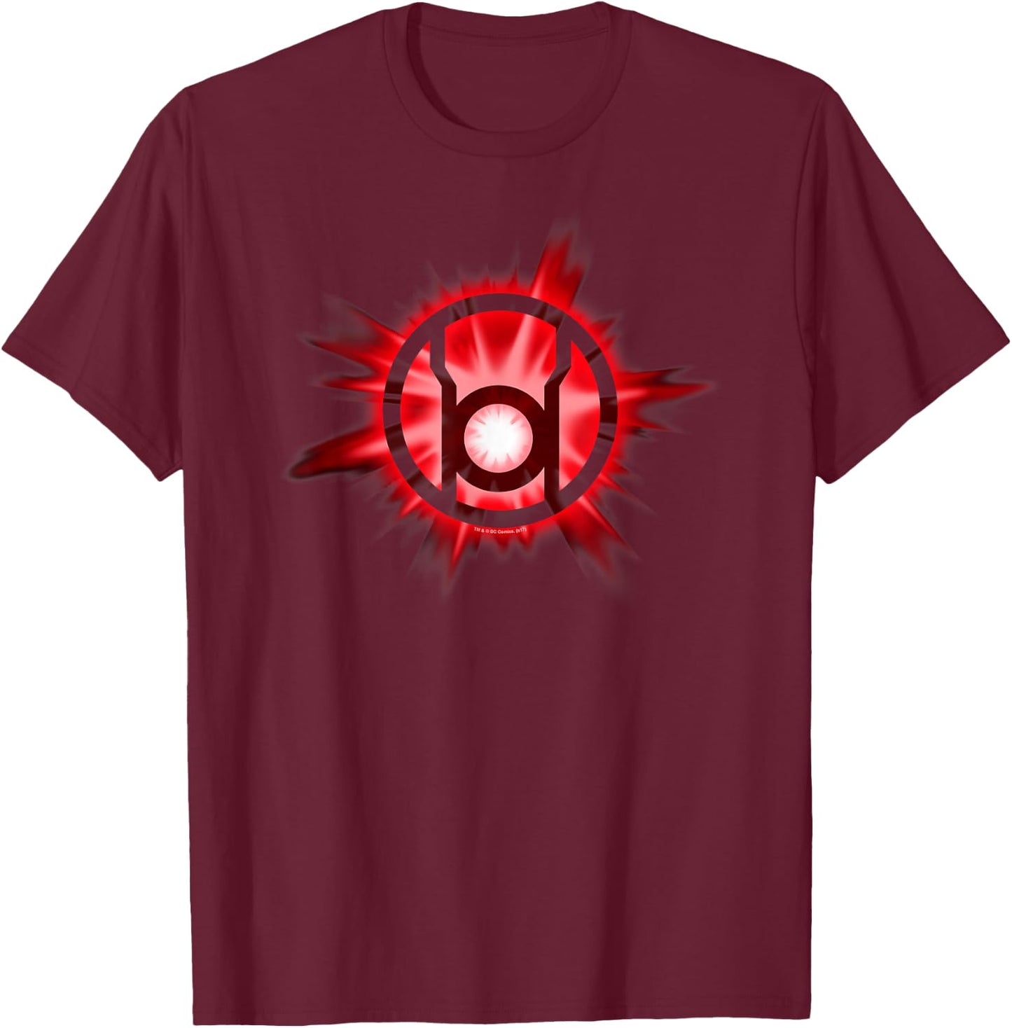 Green Lantern Red Glow T-Shirt - T-Shirt | Maroon