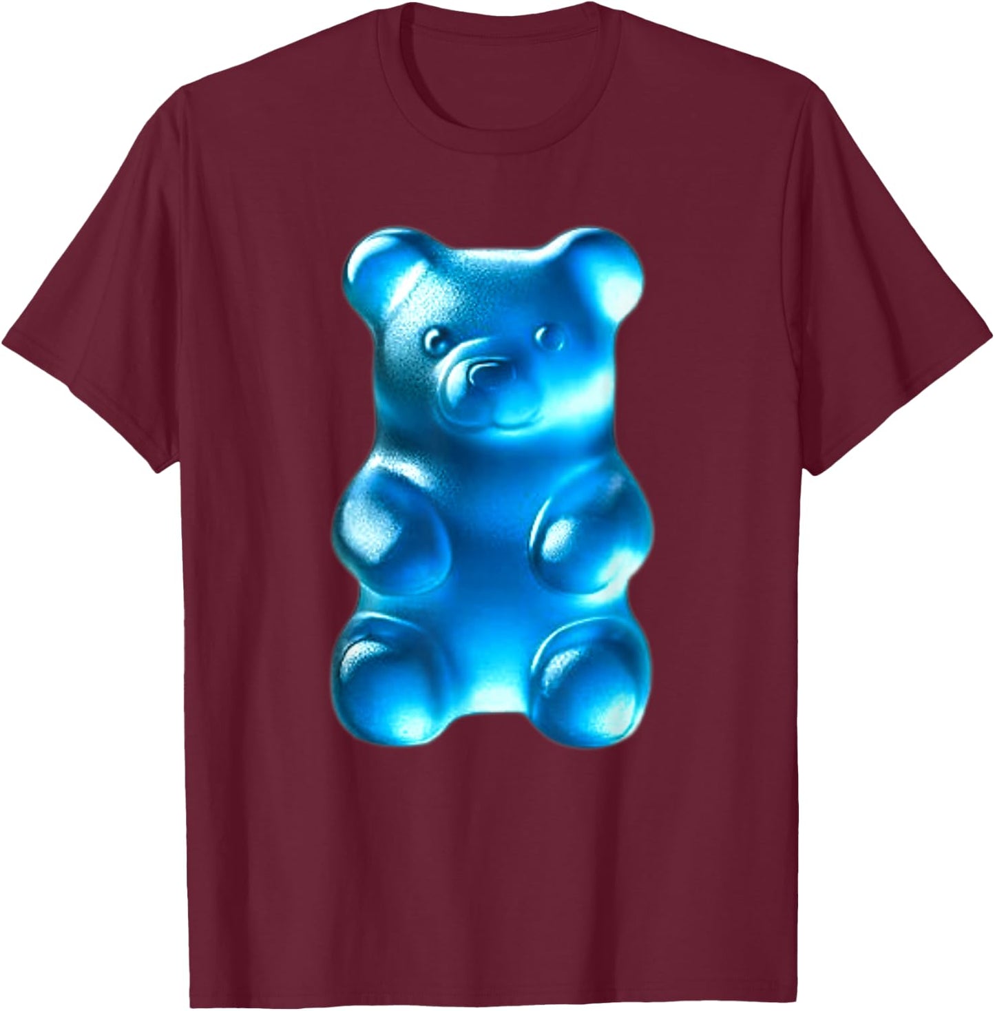 Blue Gummy Bear T-Shirt - T-Shirt | Maroon
