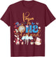 Alice Papa in ONEderland Birthday Family T-Shirt - T-Shirt | Maroon