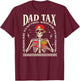 On Back Dad Tax Making Sure It's Not Poison Skeleton Dad Tax T-Shirt - T-Shirt | Maroon
