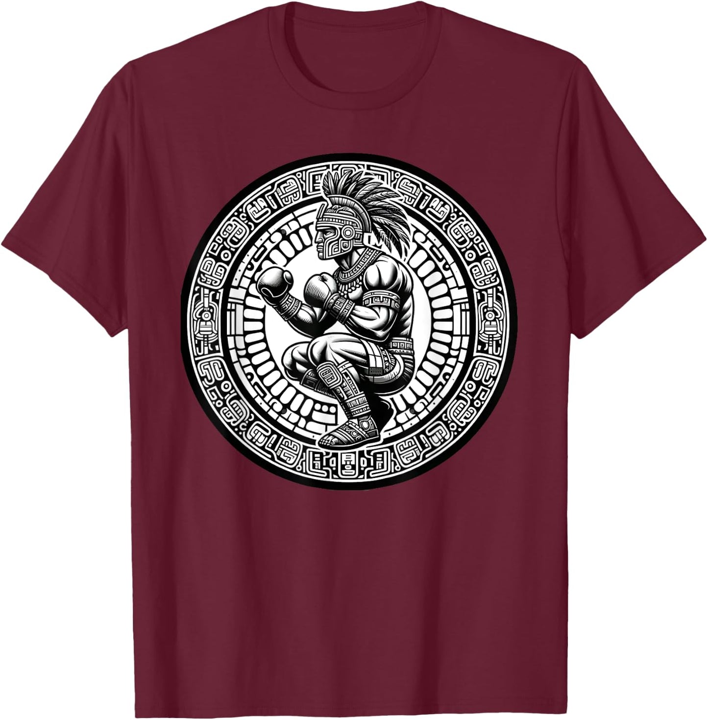 Boxing Mexico Funny Mexican Vintage Style Boxing Mexico Men T-Shirt - T-Shirt | Maroon