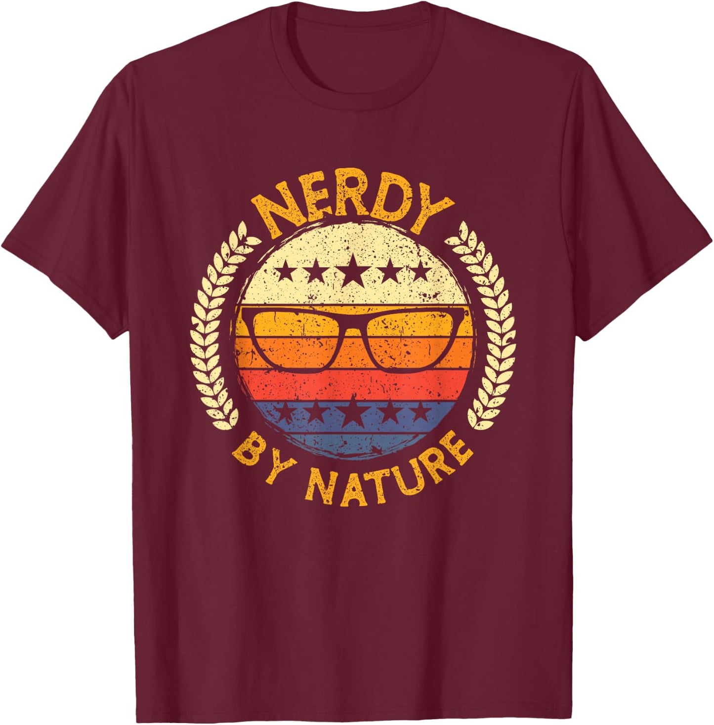 Nerdy by nature design for computer freaks, nerds geeks T-Shirt - T-Shirt | Maroon