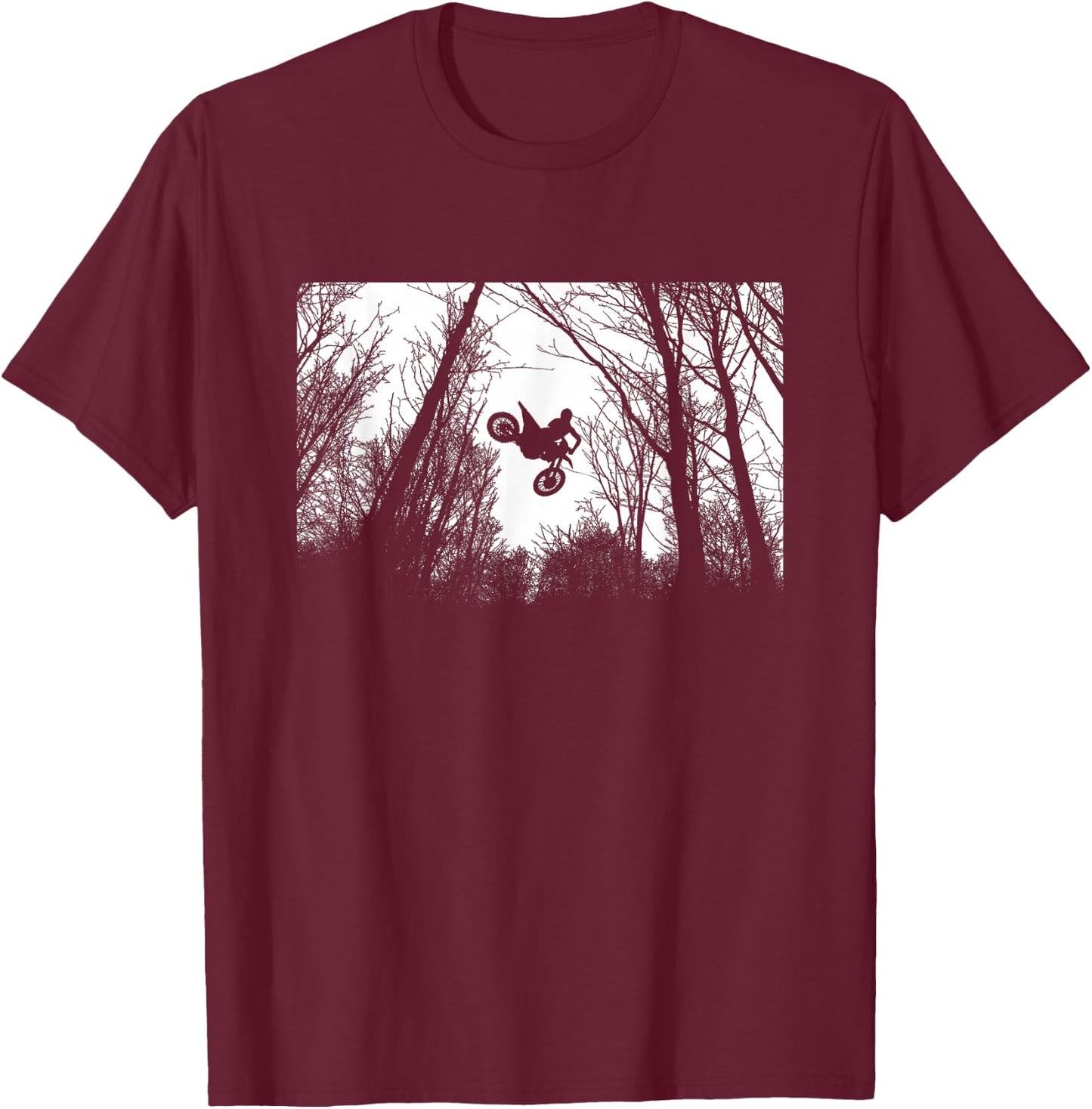 Dirt Bike Motocross T-Shirt - T-Shirt | Maroon