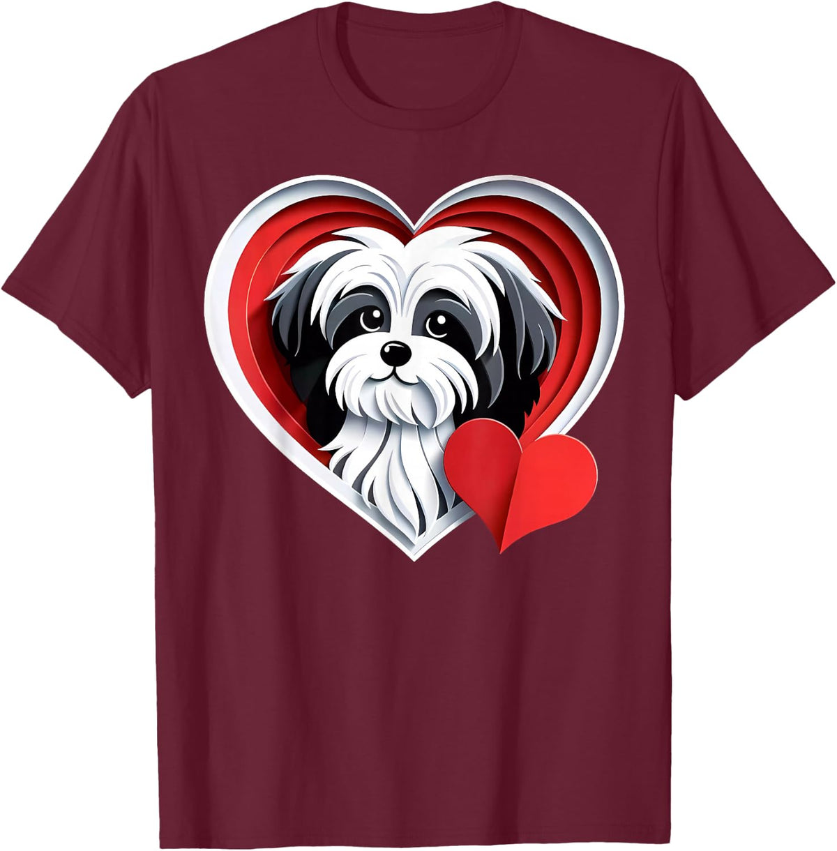 Cute Havanese T-Shirt - T-Shirt | Maroon