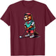 Funny Beaver Golfer Rodent Golfing Sports T-Shirt - T-Shirt | Maroon