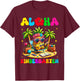 Aloha Kindergarten Pineapple Hawaii Back to School Kids Girl T-Shirt - T-Shirt | Maroon