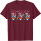 Three Glasses Of Bourbon Funny Drinker Patriotic 4th Of July T-Shirt - T-Shirt | Maroon