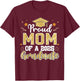 Mom Senior 2025 Proud Mom Of A Class Of 2025 Graduate T-Shirt - T-Shirt | Maroon