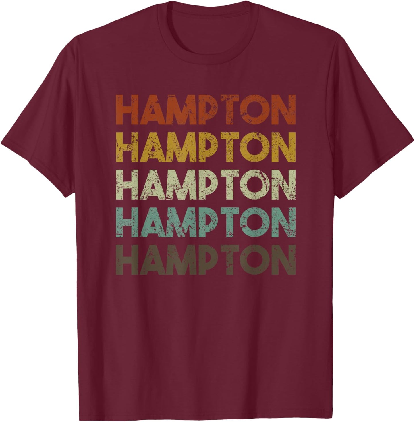 Hampton Virginia Home State T-Shirt - T-Shirt | Maroon
