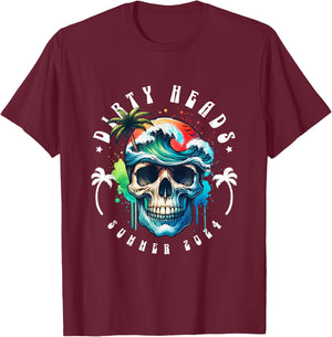 Dirty Heads Summer 2024 Beach T-Shirt - T-Shirt | Maroon