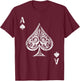 Ace of Spades T-Shirt - T-Shirt | Maroon
