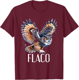Flaco The Owl Eurasian Eagle Owls Distressed T-Shirt - T-Shirt | Maroon