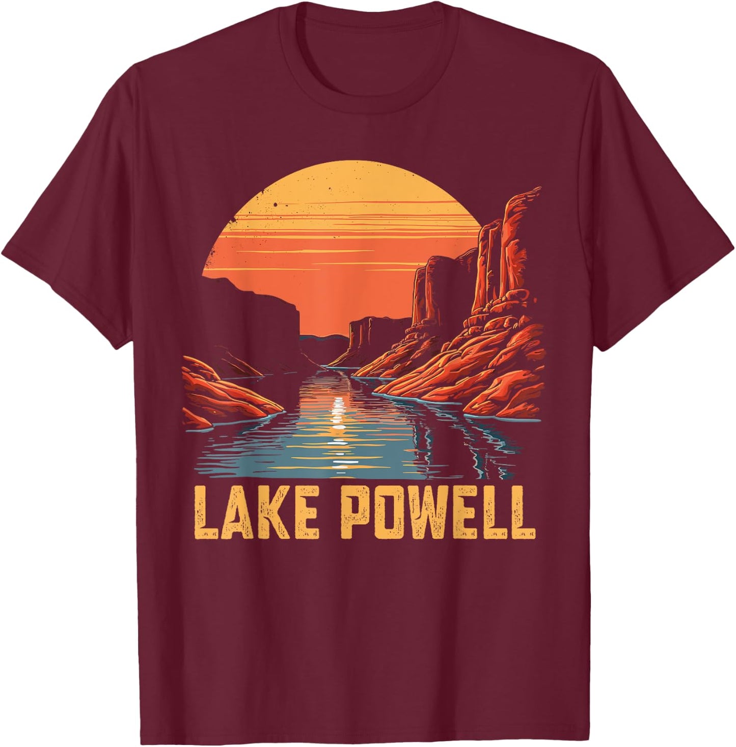 Lake Powell Utah, Vintage Lake Powell T-Shirt - T-Shirt | Maroon