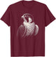 Vintage Peregrine Falcon Bird Graphic Art Design T-Shirt - T-Shirt | Maroon