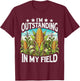 Crop Top I’M Outstanding In My Field Corn Farmer Corn Lover T-Shirt - T-Shirt | Maroon