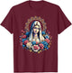 Our Lady Of Fatima Saint Mary Mother Mary Powerful Symbol T-Shirt - T-Shirt | Maroon