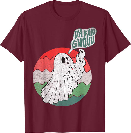 Va Fan Ghoul Ghost Italian Halloween T-Shirt - T-Shirt | Maroon