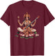 Saraswati Pixel Art T-Shirt - T-Shirt | Maroon