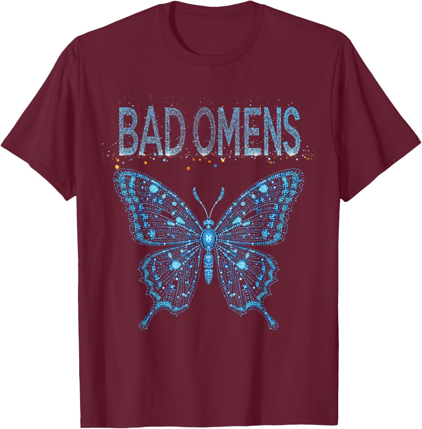 Bad Omens Moth T-Shirt - T-Shirt | Maroon