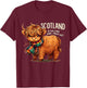 Scotland is Calling and I Must go Scotland Vacation T-Shirt - T-Shirt | Maroon