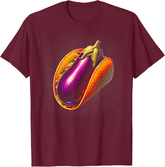 Eggplant Taco T-Shirt - T-Shirt | Maroon