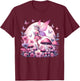 Enchanted Forest Fantasy Fairy Mystical Butterfly & Floral T-Shirt - T-Shirt | Maroon