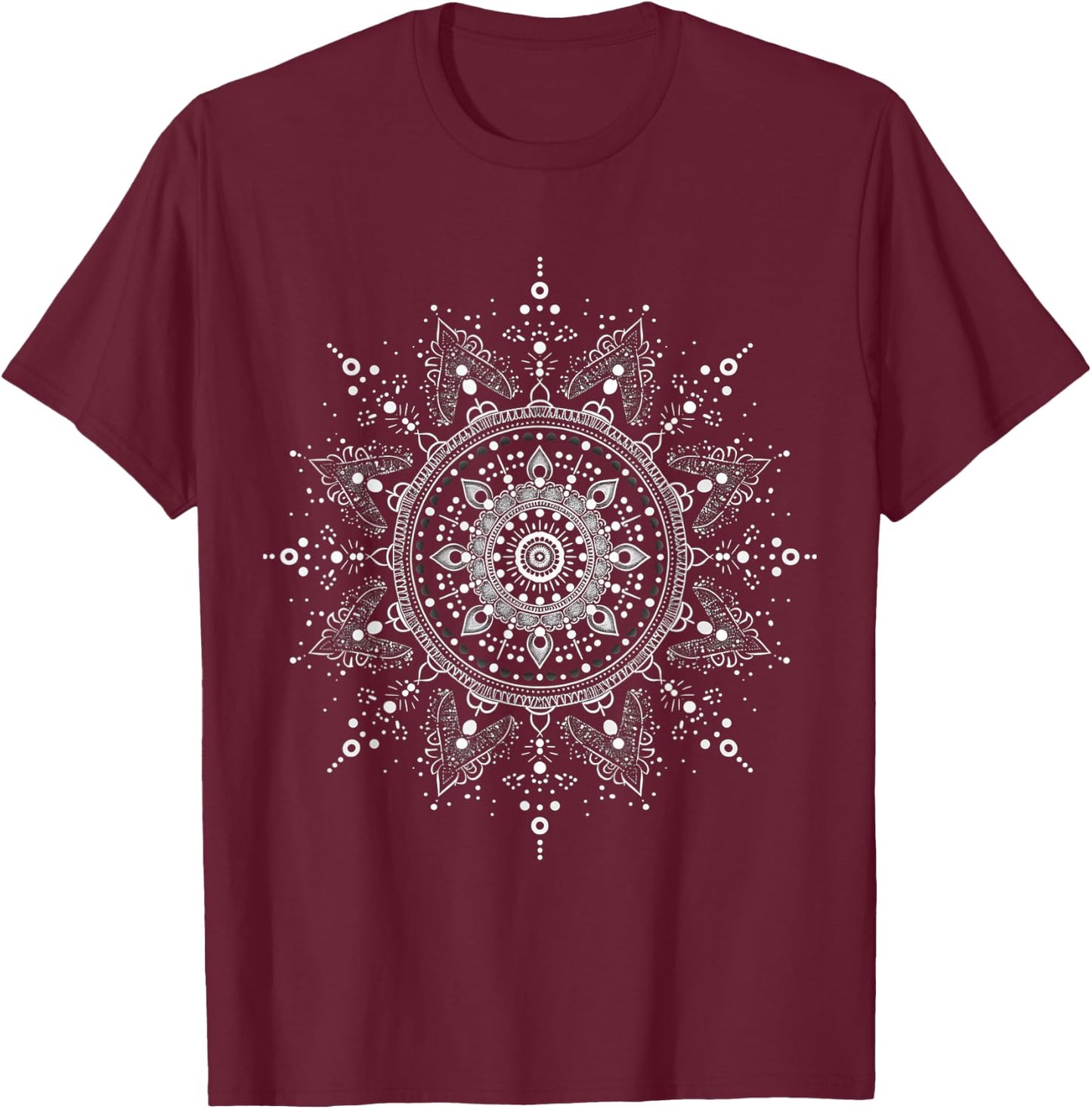 Bohemian Mandala T-Shirt - T-Shirt | Maroon