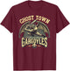 Halloween Ghost Town Gargoyles Minor League Baseball T-Shirt - T-Shirt | Maroon