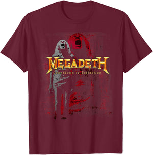 Megadeth - Countdown to Extinction T-Shirt - T-Shirt | Maroon
