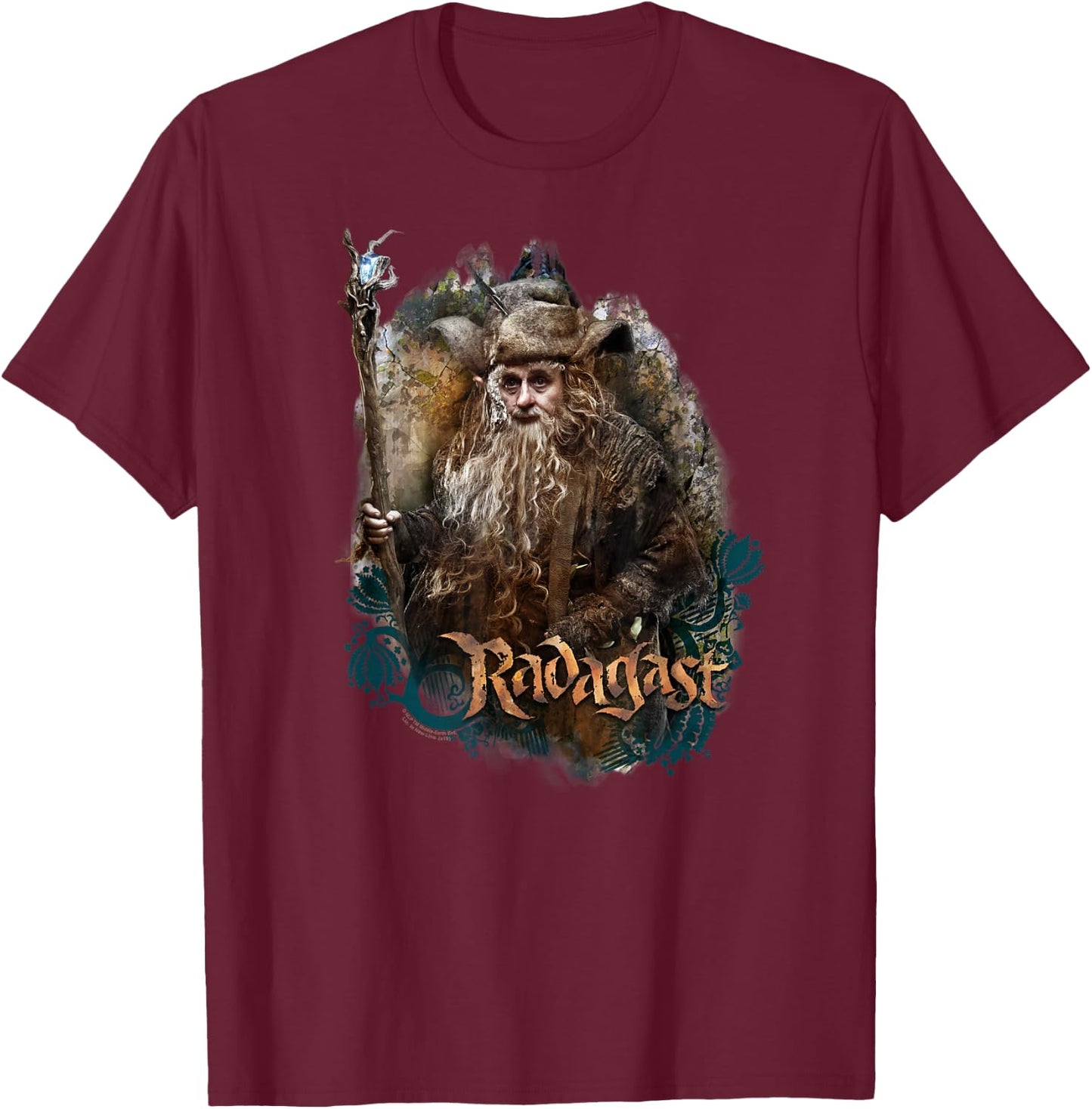 The Hobbit Radagast the Brown T-Shirt - T-Shirt | Maroon