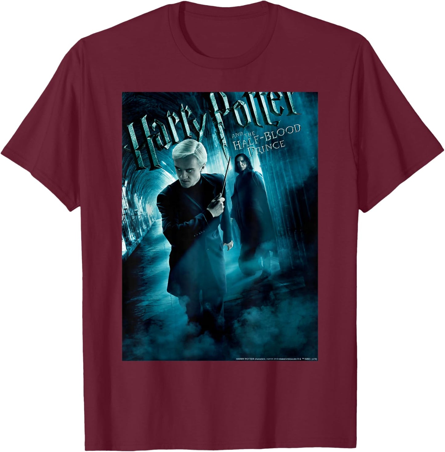 Harry Potter Half-Blood Prince Draco And Snape Poster T-Shirt - T-Shirt | Maroon