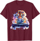 DJ Tiger Turntable DJ Tiger Dance Music Dance Club House T-Shirt - T-Shirt | Maroon