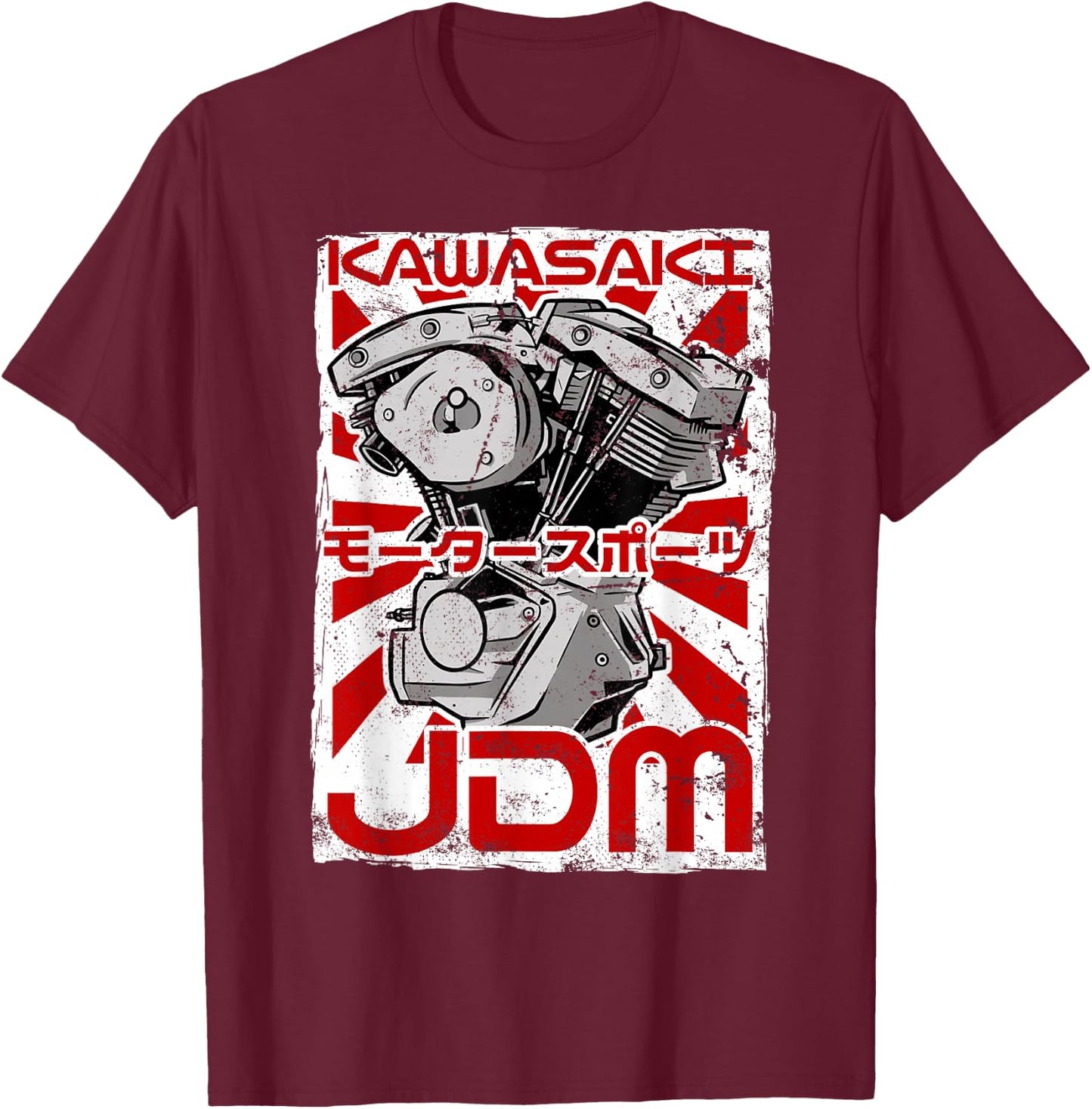 Kawasaki City 90s Retro Japan Aesthetics 80s Kawasaki T-Shirt - T-Shirt | Maroon