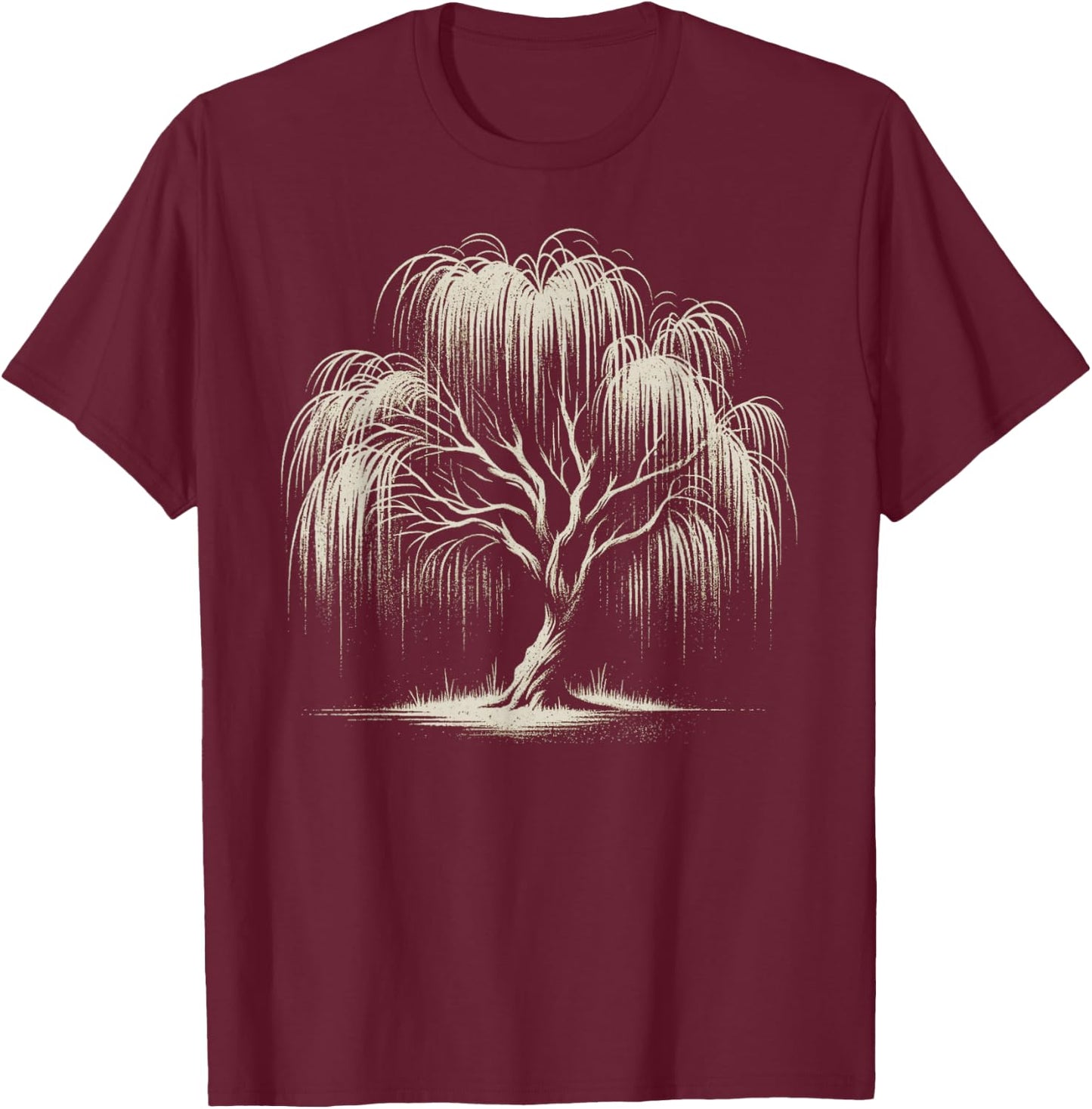 Willow Tree T-Shirt - T-Shirt | Maroon
